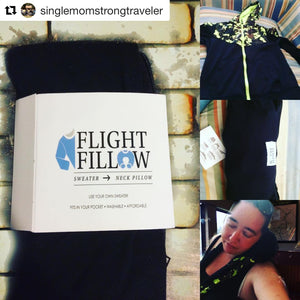 Flight Fillow turns Sweater into Neck pillow, hoodie to neck pillow, sweater to travel pillow, hoodie to travel pillow, fits in your pocket, neck pillow, travel pillow, airplane pillow, airplane travel pillow, travel neck pillow, flight fillow, easy to us