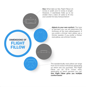 Flight Fillow | Turn Your Sweater into a Travel Pillow | Ultimate Comfort on the Go With stuffable Travel Neck Pillow